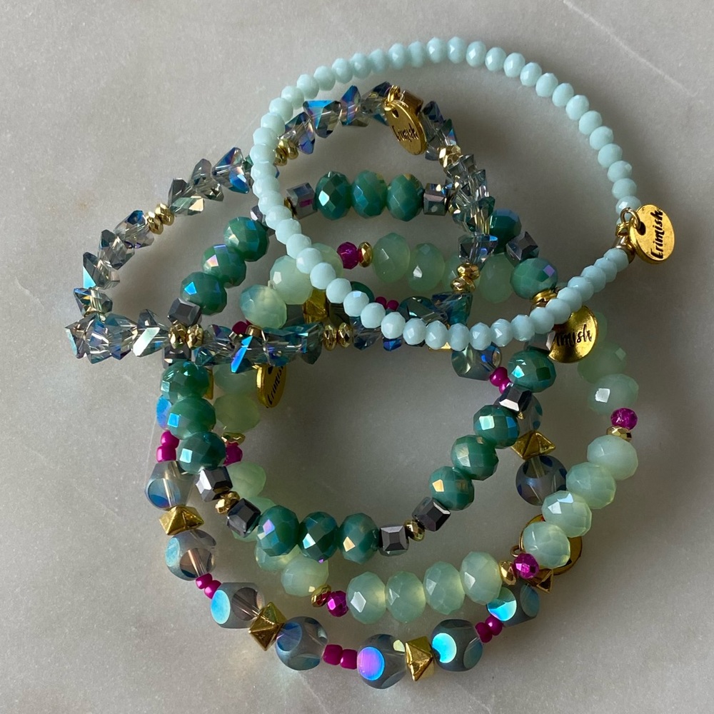 Erimish Appletini 5 Bracelet Stack Nwt - image 1